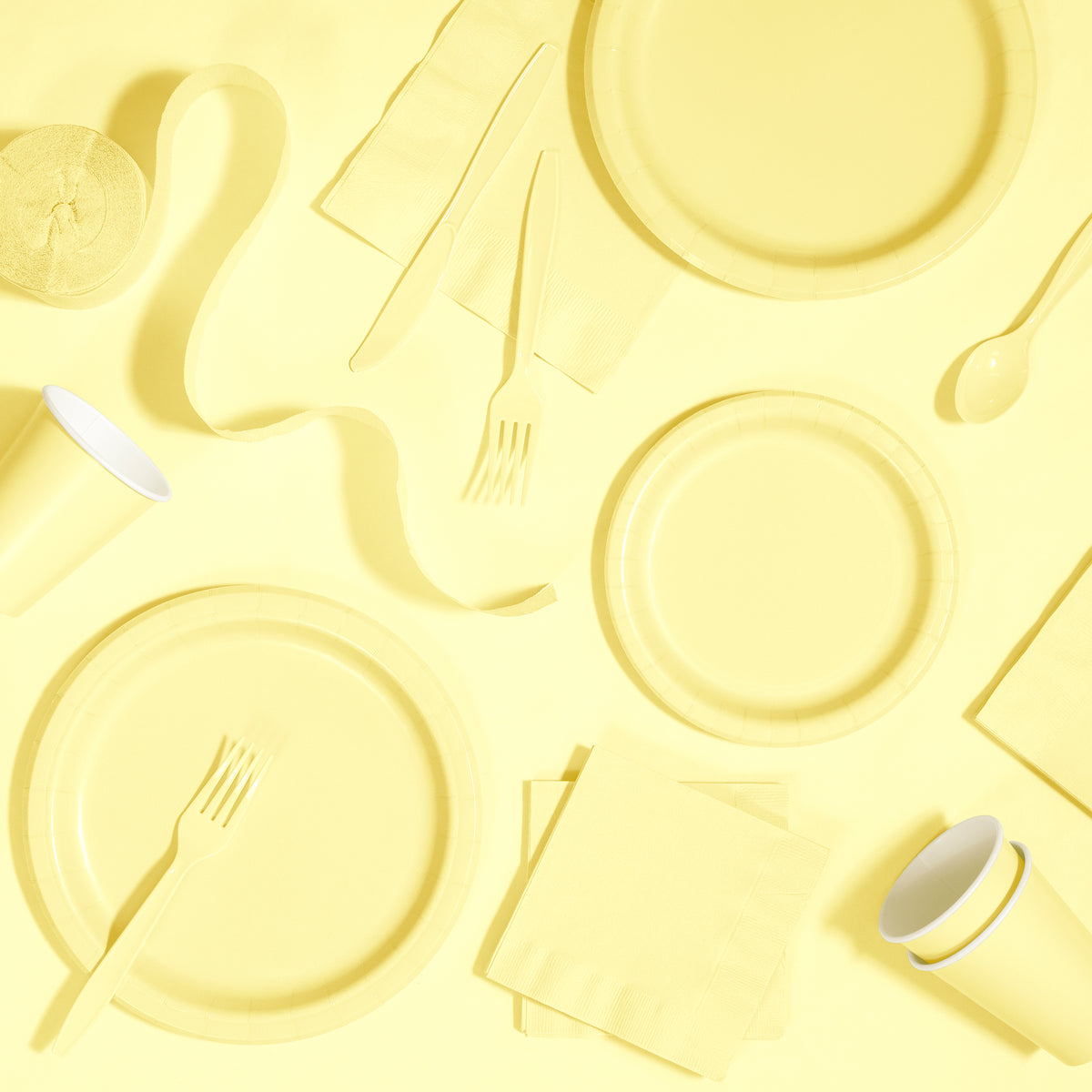 Solid Color Premium Plastic Spoons