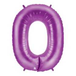 Purple Foil number balloon 0